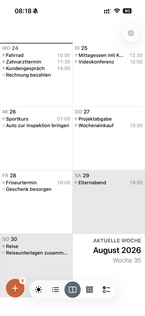 Wochenansicht